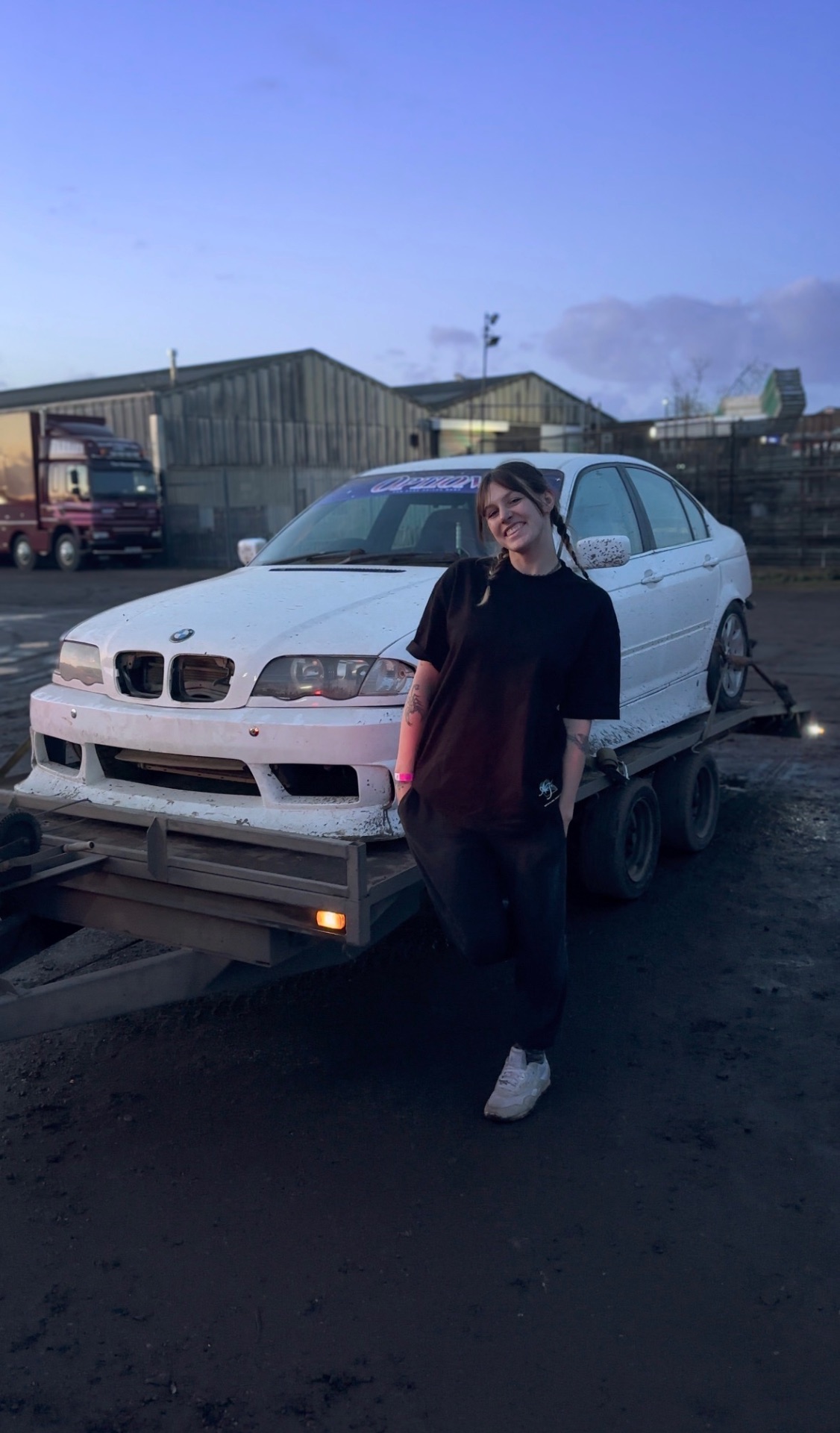 Loading BMW E46 onto trailer
